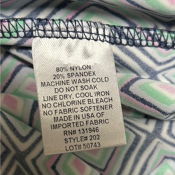 Jude Connally Women's Multicolor Black Pink Geometric Wide Leg Pull On Pant Med - Picture 4 of 4